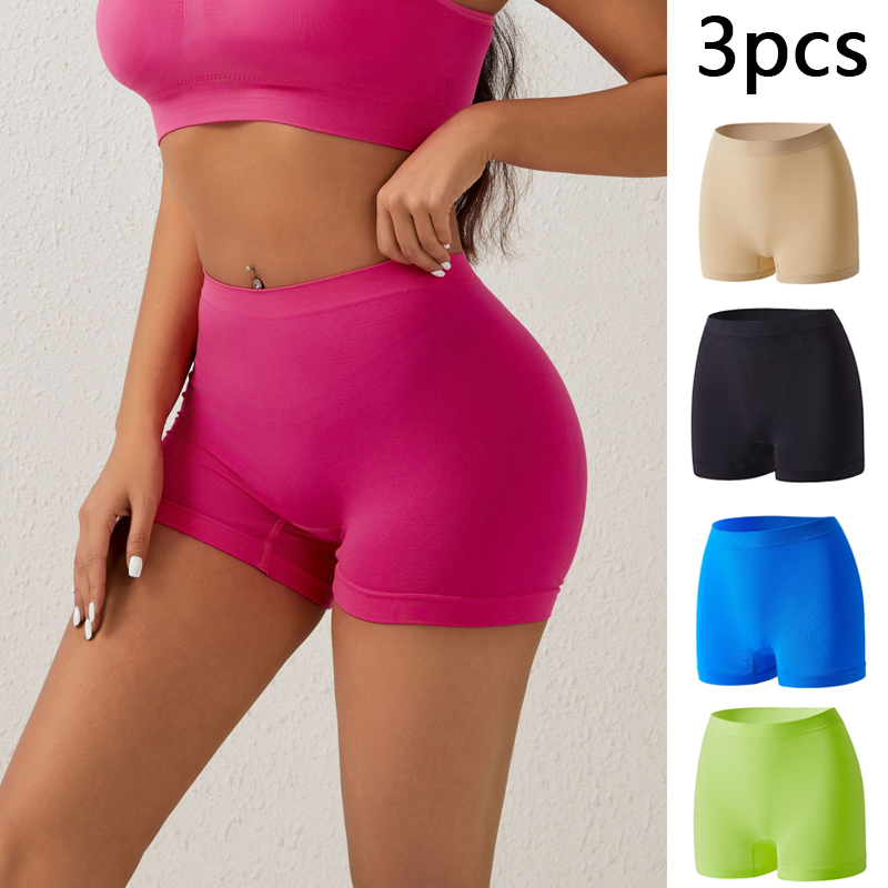 Boyshort Underwear - 3pcs Women Seamless High Waist Short