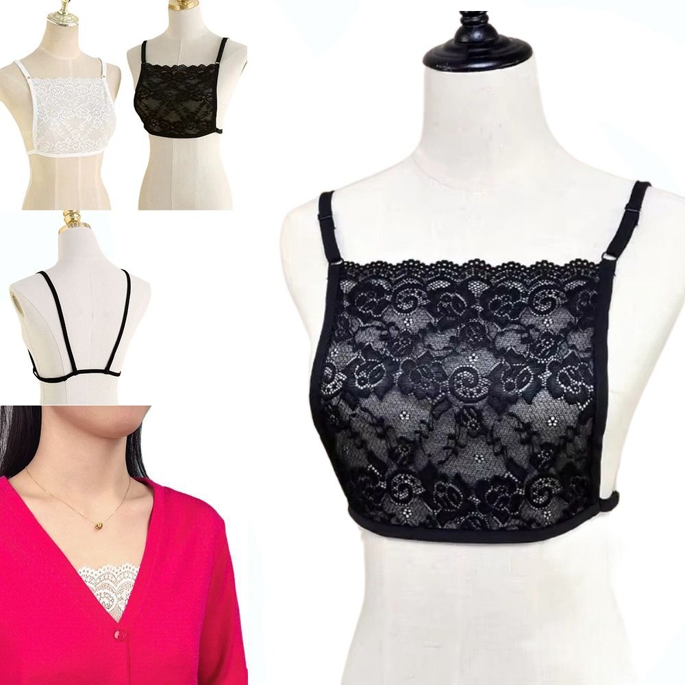 Cami Top Lace - Lace Fake Collar Accessory Breathable Overlay