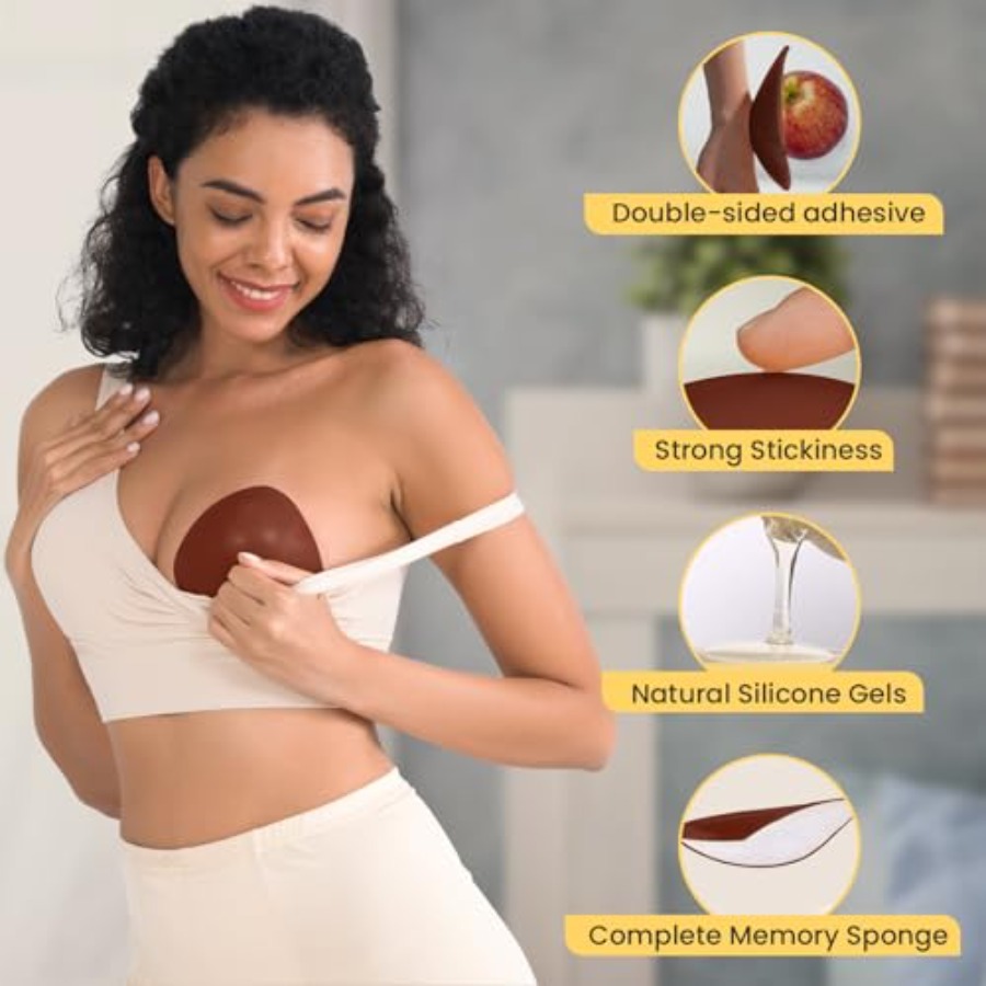Double Sided Sticky Bra Insert - Silicone Bra Adhesive ulasan dan harga