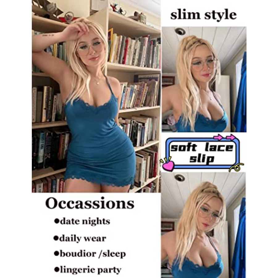 Womens Nightgown Sexy Lace Sle - Babydoll Chemise Night ulasan dan harga