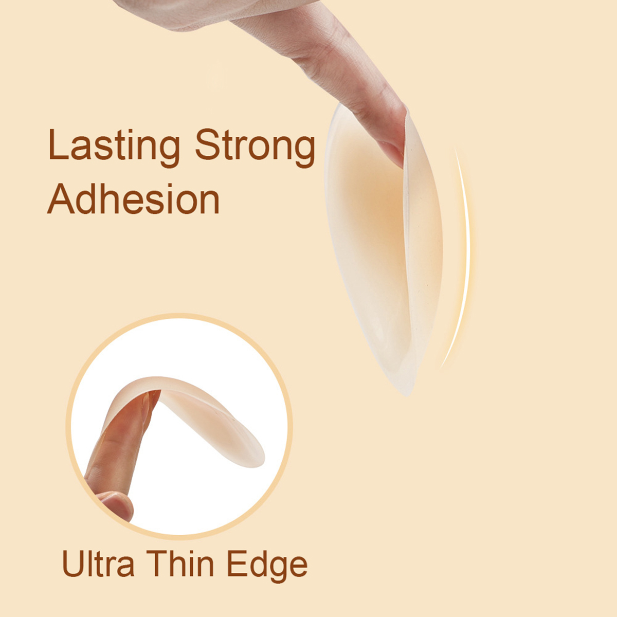 3Pairs Crescent Nipple Cover S - Silicone Bra Adhesive ulasan dan harga