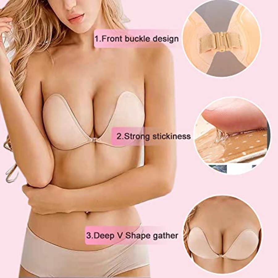 Hasimor 2 PCS Strapless Adhesi - Silicone Bra Adhesive ulasan dan harga