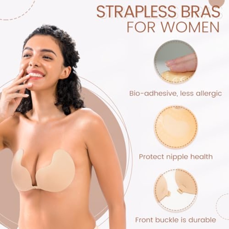 Sticky Bra Backless Adhesive S - Silicone Bra Adhesive ulasan dan harga