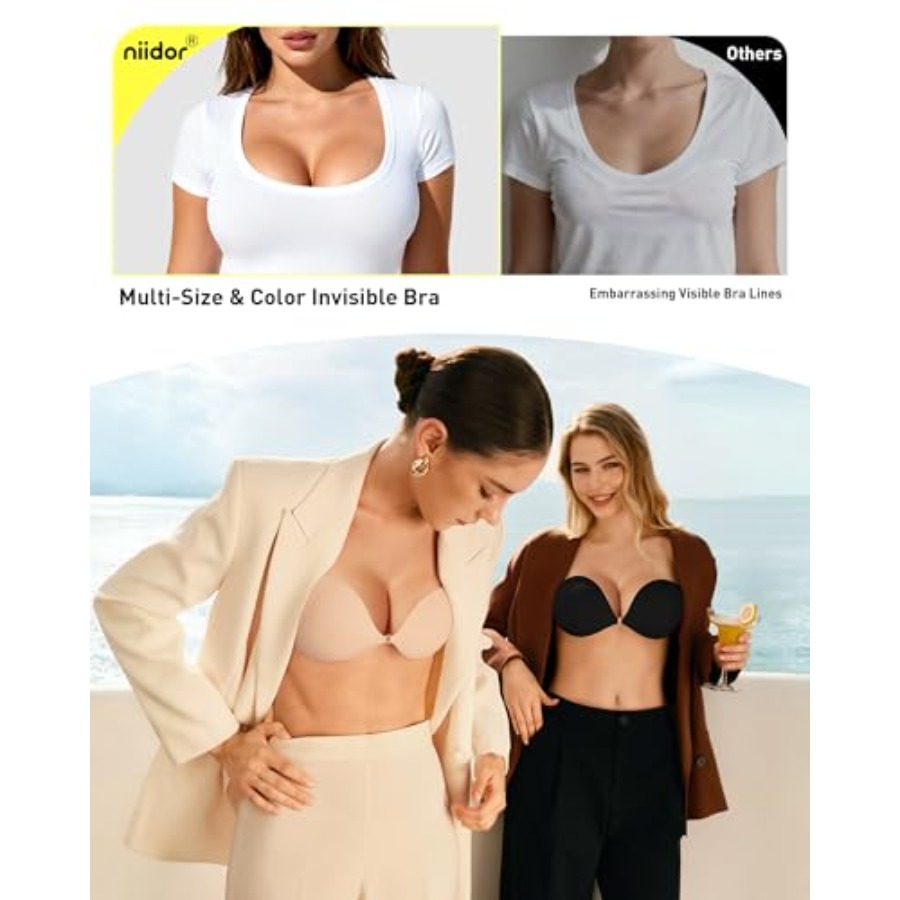 Niidor Adhesive Bra Strapless  - Silicone Bra Adhesive ulasan dan harga