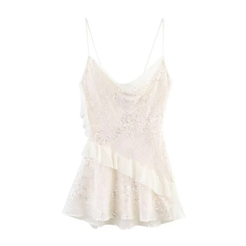 2025 Sequin Mini Dress Woman S - Slip Dress Satin ulasan dan harga