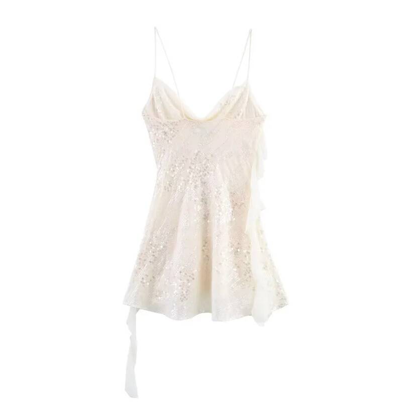 2025 Sequin Mini Dress Woman S - Slip Dress Satin ulasan dan harga