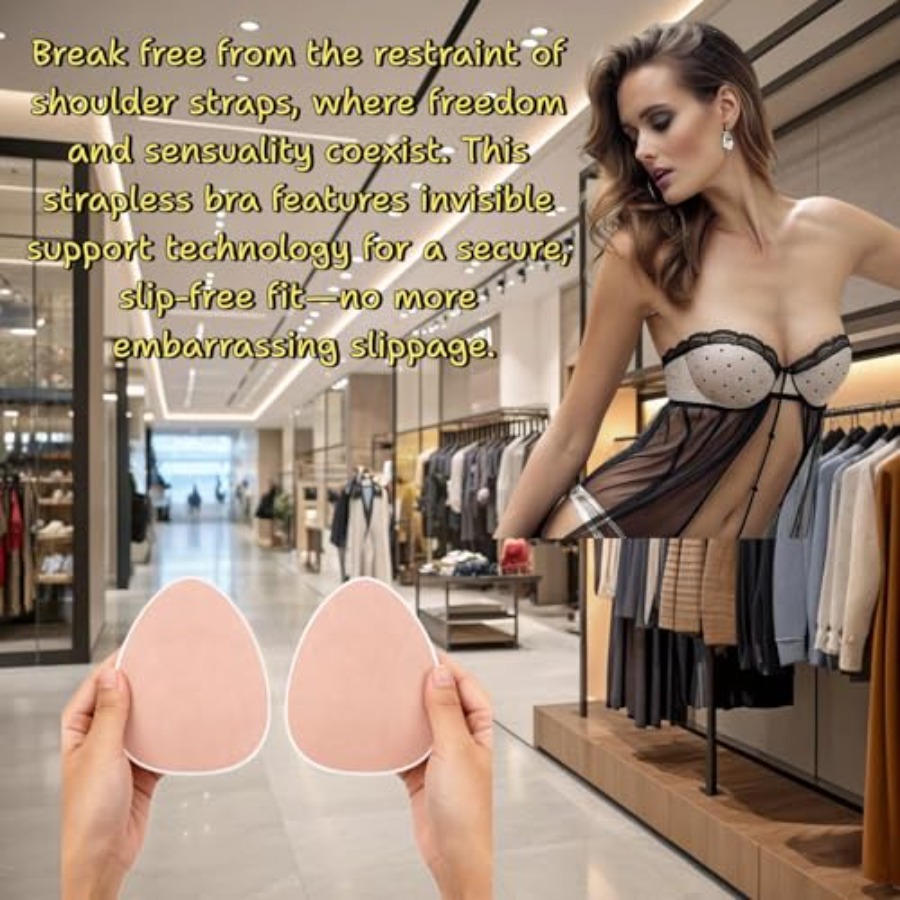 Plus Size Invisible Adhesive S - Silicone Bra Adhesive ulasan dan harga