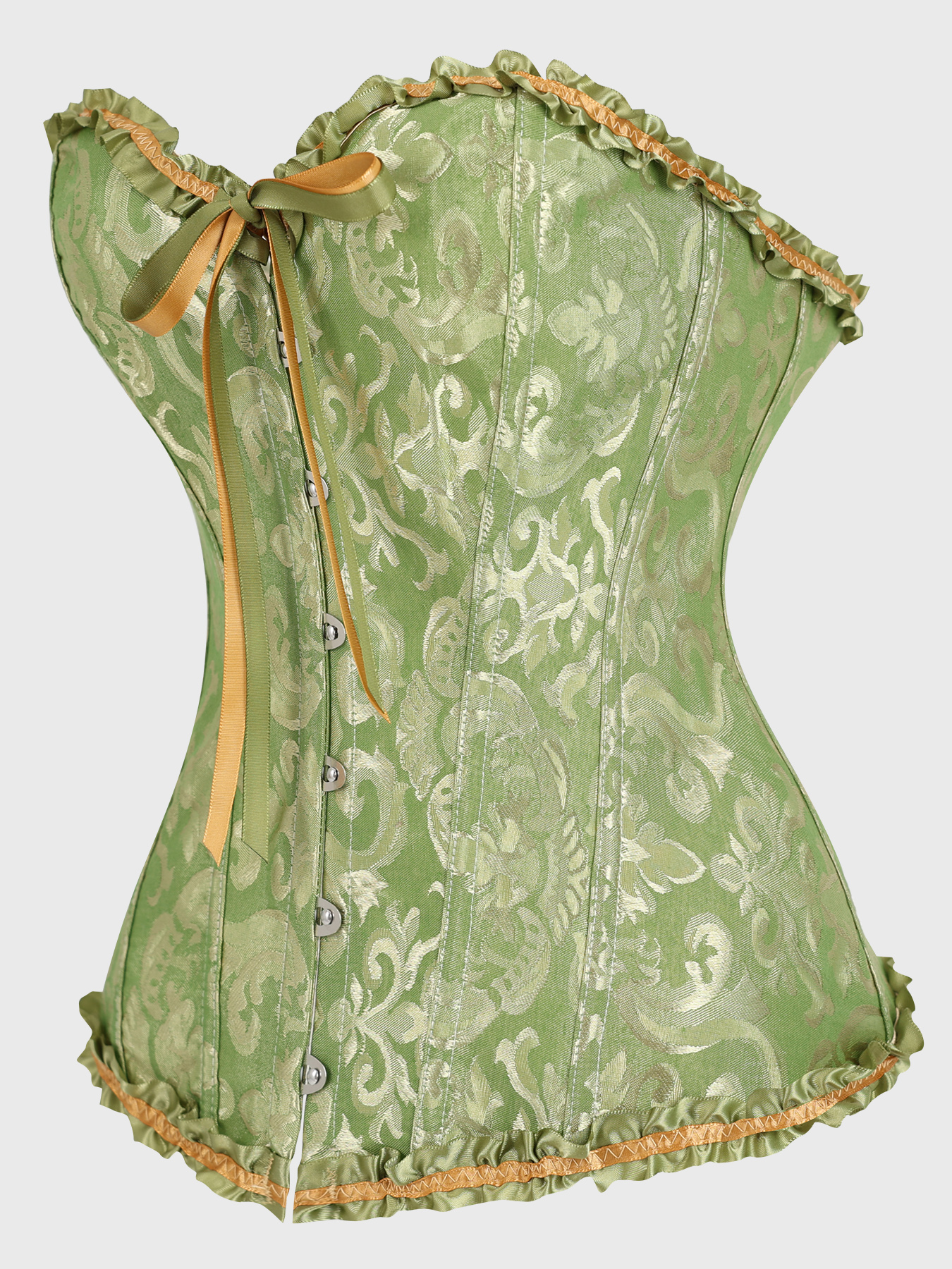 Olive Green Victorian Brocade  - Corset Waist Cinch ulasan dan harga