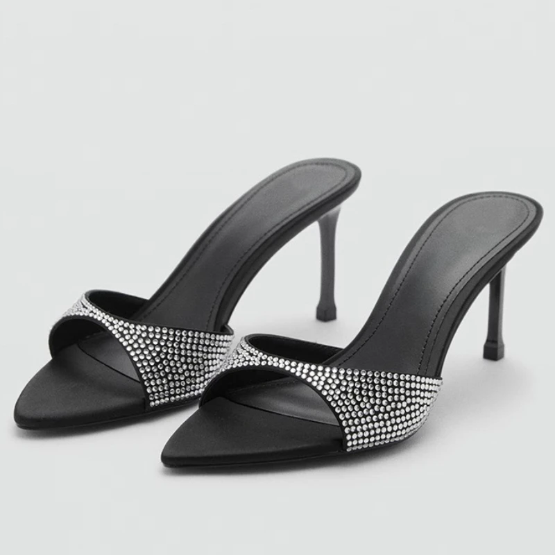 Rhinestone Designer Heels Slip - Slip Dress Satin ulasan dan harga
