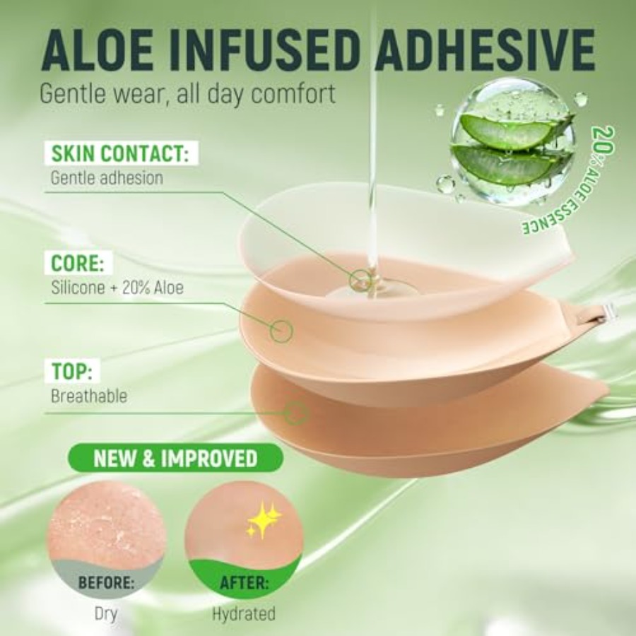 Ultra Invisible Sticky Bra Pus - Silicone Bra Adhesive ulasan dan harga