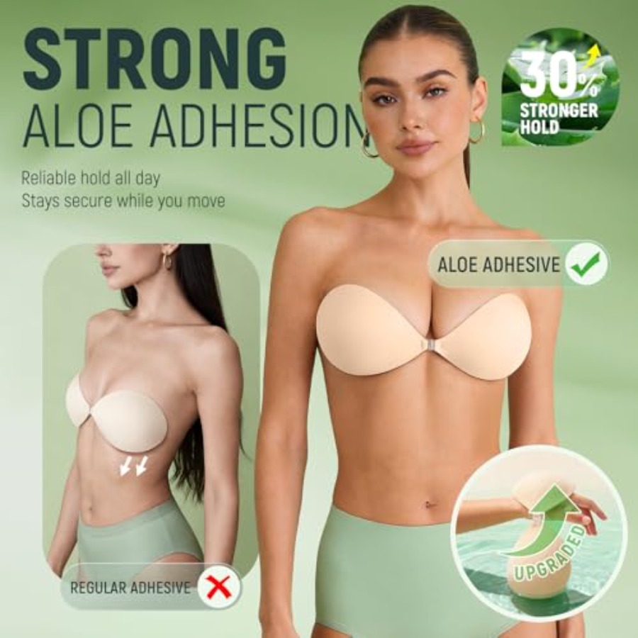 Ultra Invisible Sticky Bra Pus - Silicone Bra Adhesive ulasan dan harga