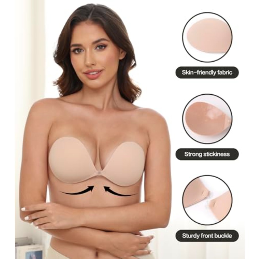 MITALOO Adhesive Bra Invisible - Silicone Bra Adhesive ulasan dan harga