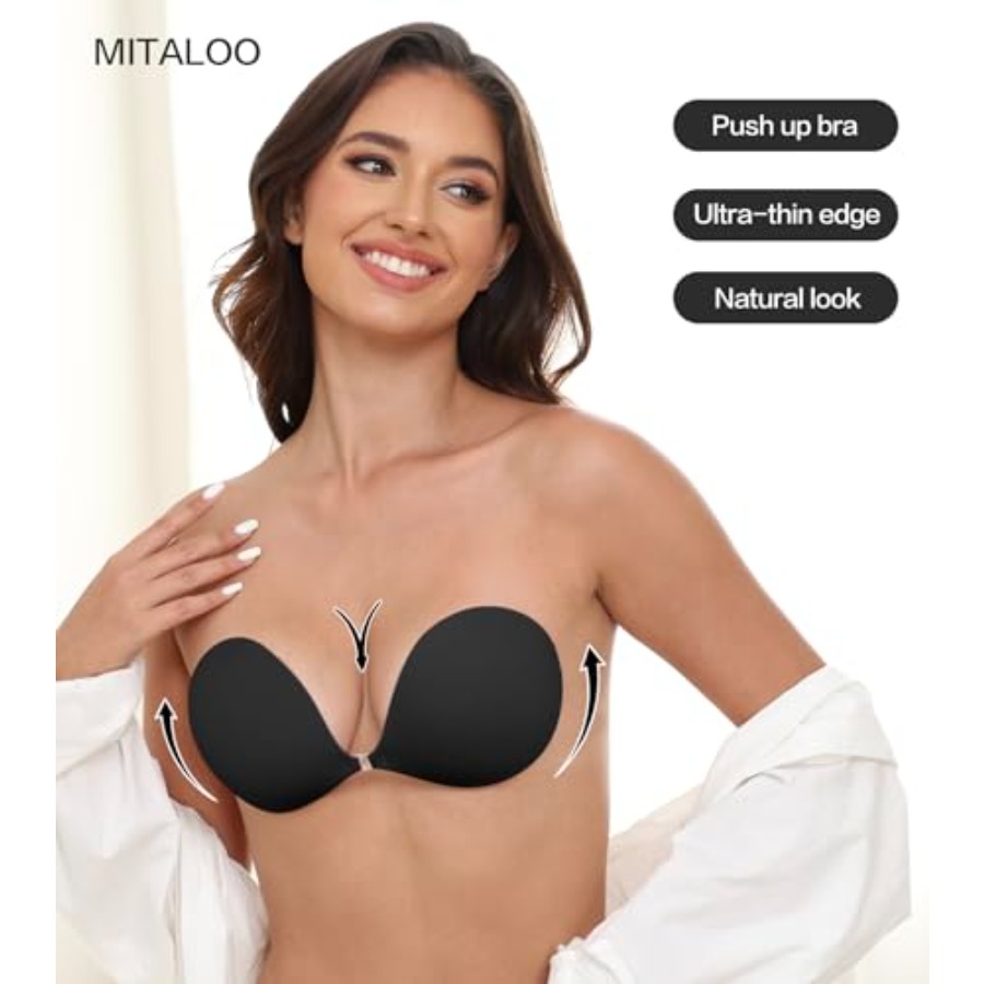 MITALOO Adhesive Bra Invisible - Silicone Bra Adhesive ulasan dan harga