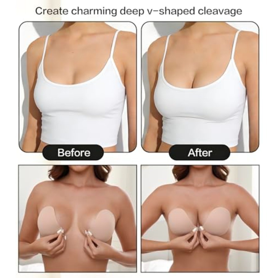 MITALOO Adhesive Bra Invisible - Silicone Bra Adhesive ulasan dan harga