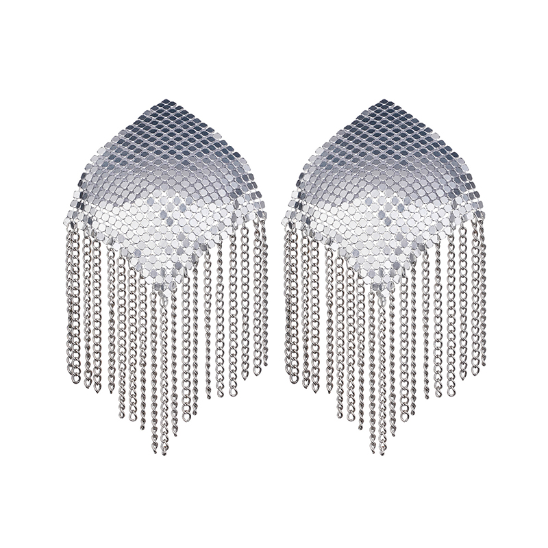 1Pair Women Tassel Chain Nippl - Nipple Cover Pasties ulasan dan harga