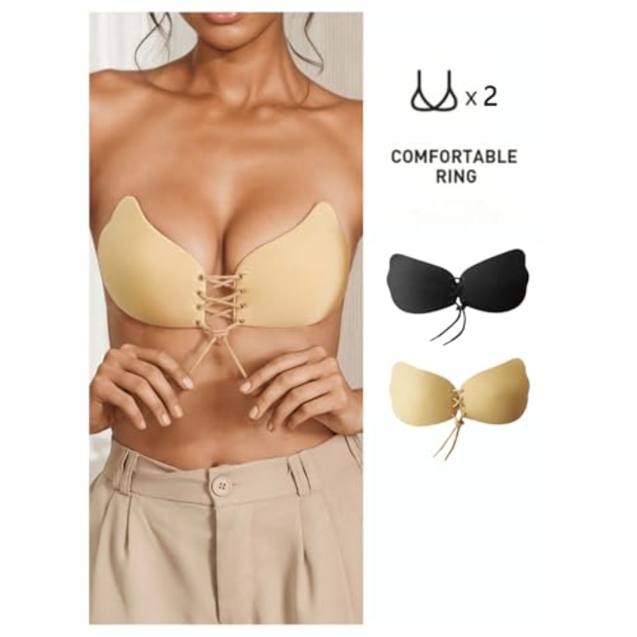 SHENHE Women's 2 Pack Front Cl - Silicone Bra Adhesive ulasan dan harga