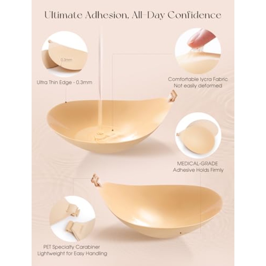 Sticky Bra Push Up Strapless A - Silicone Bra Adhesive ulasan dan harga