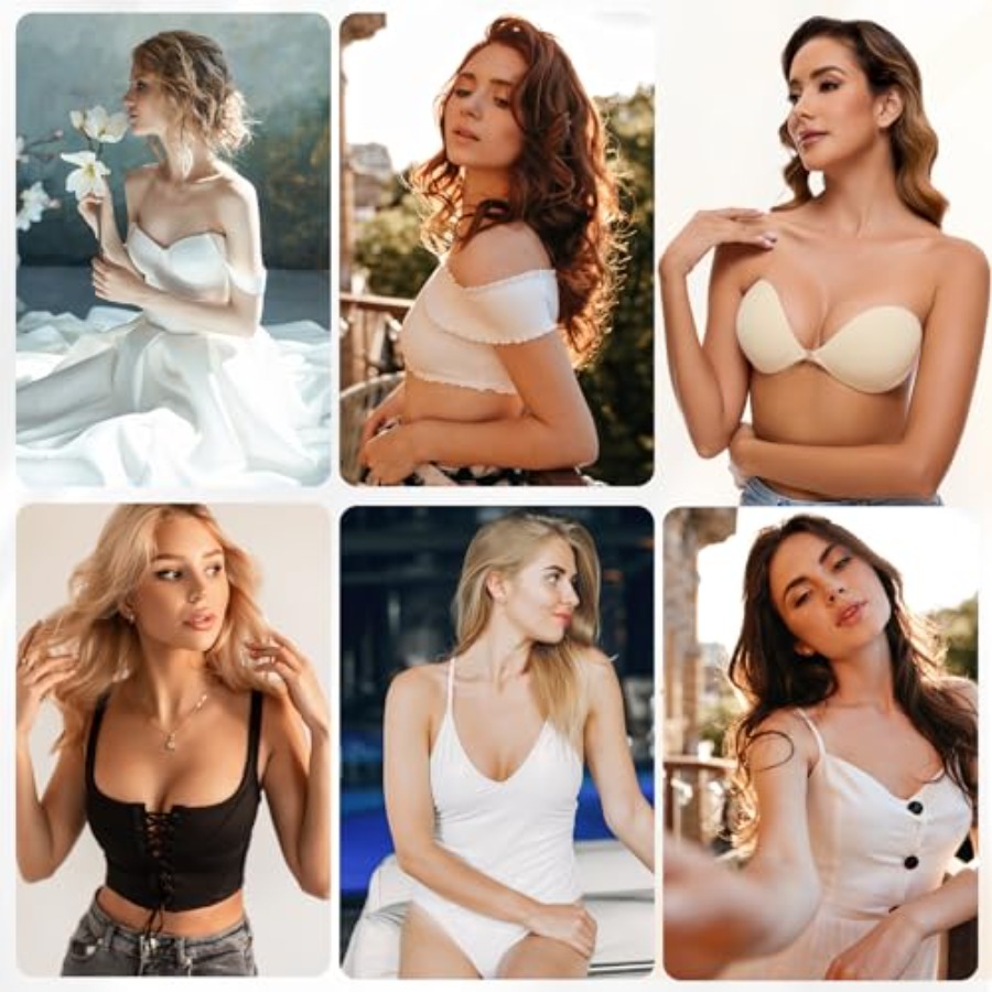 RELIRELIA Women's Sticky Self  - Silicone Bra Adhesive ulasan dan harga
